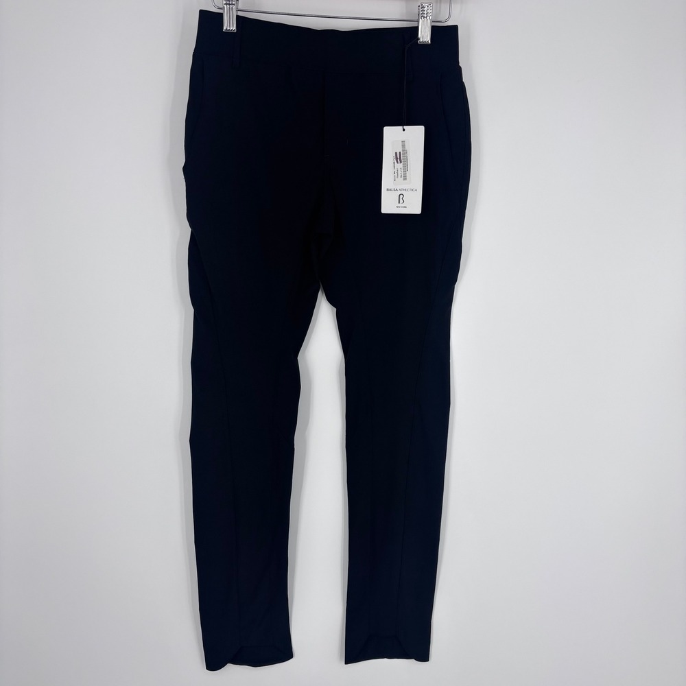 Balsa NYC Athletica No. 88 Pant Size 2 Jet Black Technical Slim Athleisure NEW